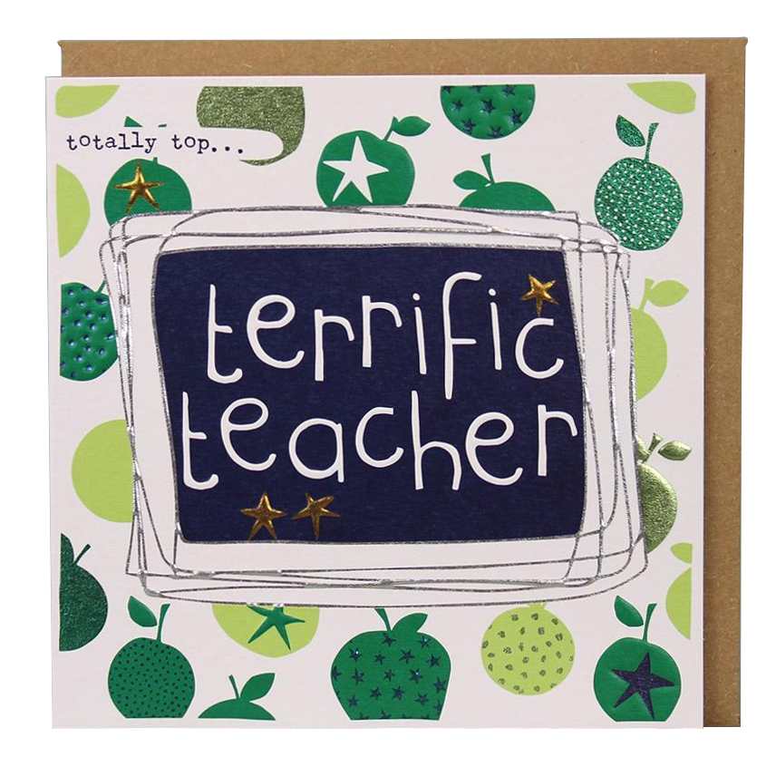Totally Top Terrific Teacher LF106 Thank You Teacher Card