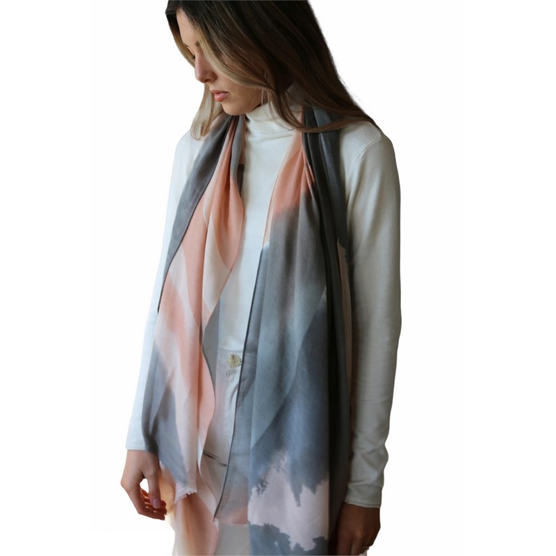 Tutti & Co Cloud Scarf S332 on model