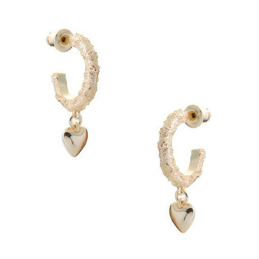 Tutti & Co Courage Heart Earrings Gold Plate EA387G main