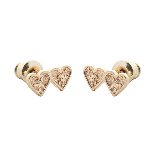 Tutti & Co Heartbeat Earrings Gold EA414G main