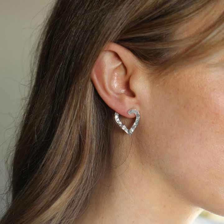 Tutti & Co Honest Earrings Silver-Plated EA445S on model 1