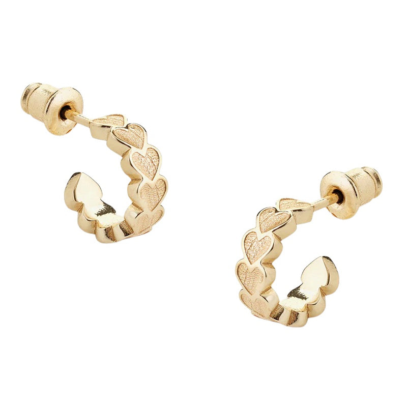 Tutti & Co Jewellery Devote Earrings Gold EA481G main