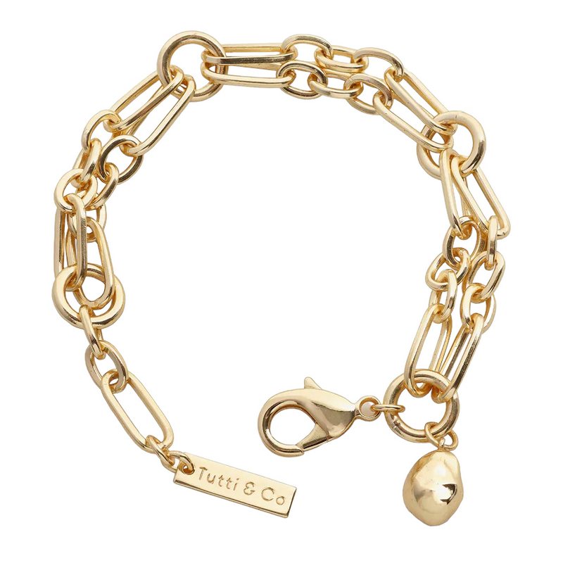 Tutti & Co Jewellery Horizon Bracelet Gold BR560G main