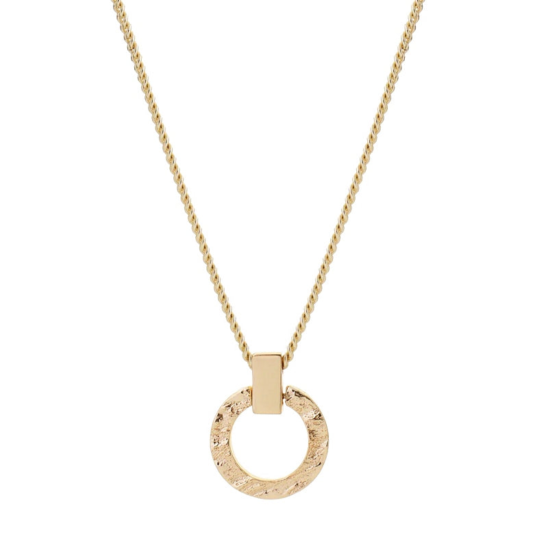 Tutti & Co Jewellery Palm Necklace Gold NE563G main