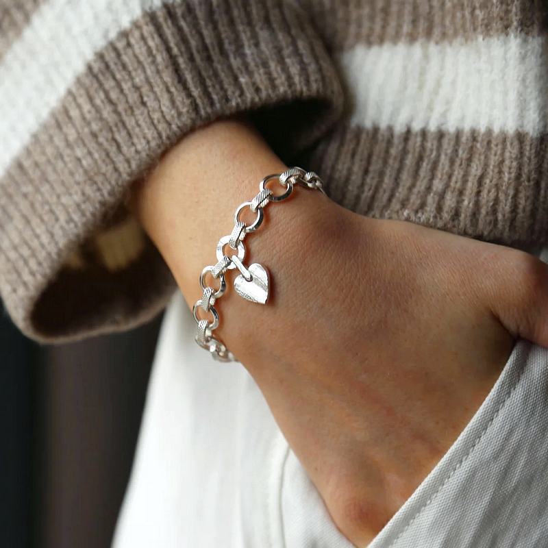 Tutti & Co Jewellery Precious Bracelet Silver-plated BR583S on model 2