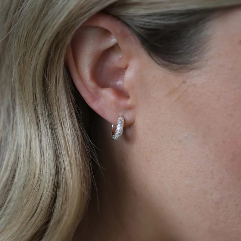 Tutti & Co Moor Earrings Silver EA466S on model