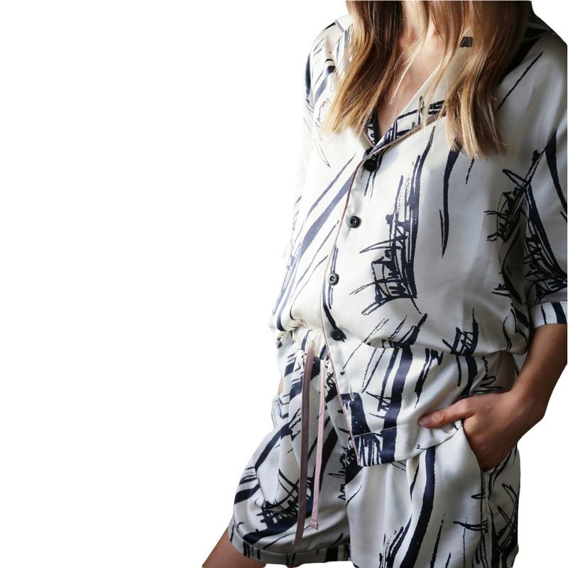 Tutti & Co Muse Pyjama Set PJ12 on model
