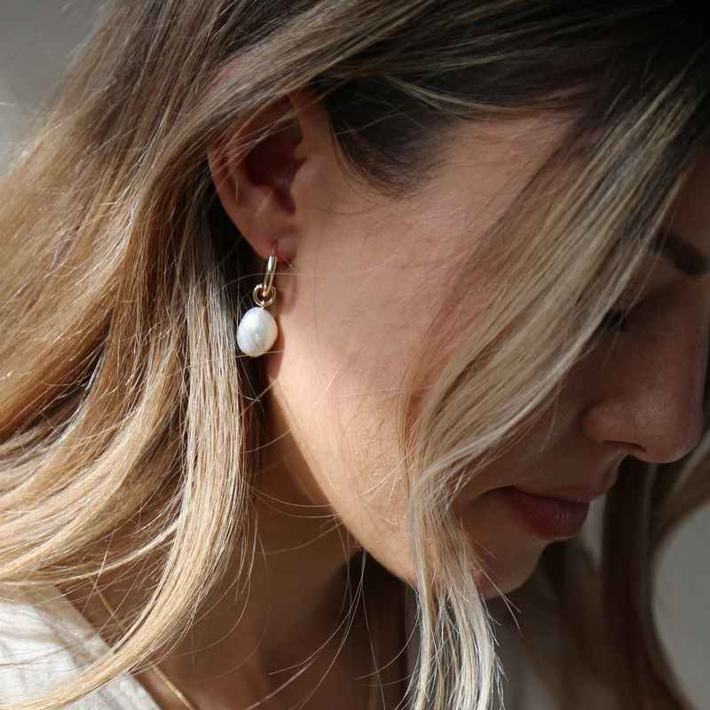 Pearl Earrings Gold