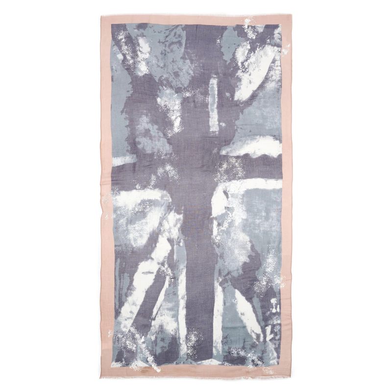 Tutti & Co Platnium Scarf S366 flat