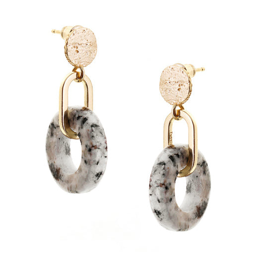 Tutti & Co Quartz Drop Earrings Gold-Plated EA436G main
