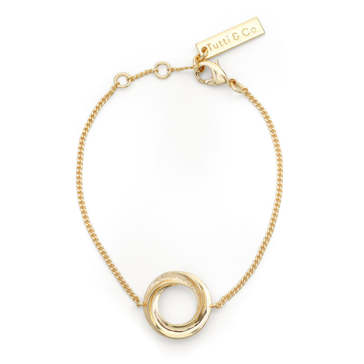 Tutti & Co Riverine Bracelet Gold-Plated BR550G main