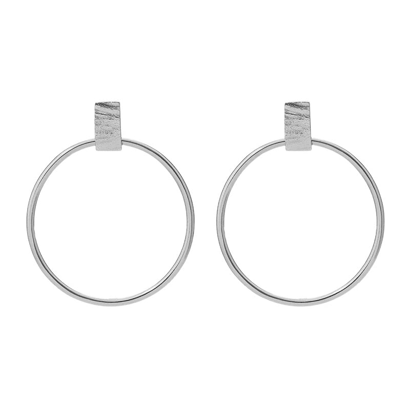 Tutti & Co Sunset Earrings Silver EA469S front