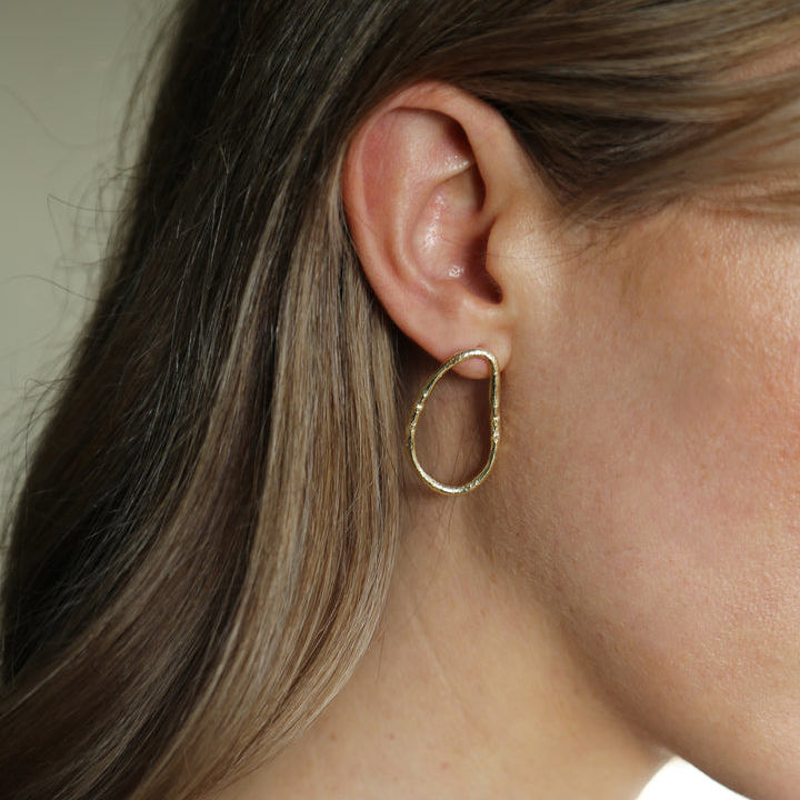 Tutti & Co Vision Earrings Gold EA458G on model