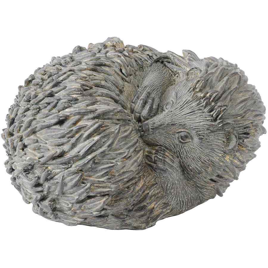 Verdigris Curled Hedgehog Sculpture 702716