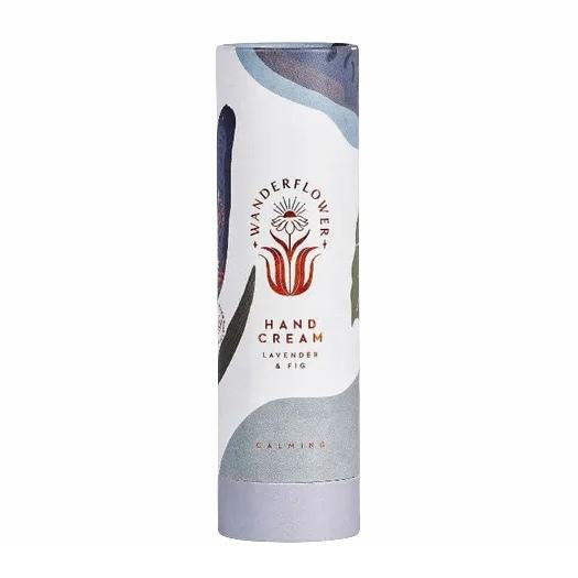 Wanderflower Hand Cream Calming Lavender & Fig Packaging