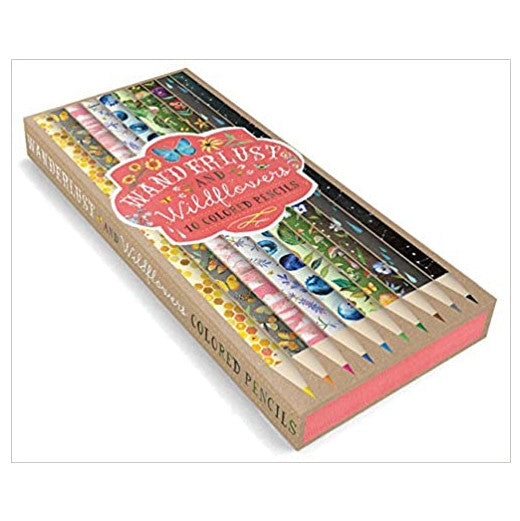 Wanderlust And Wildflowers 10 Coloured Pencils