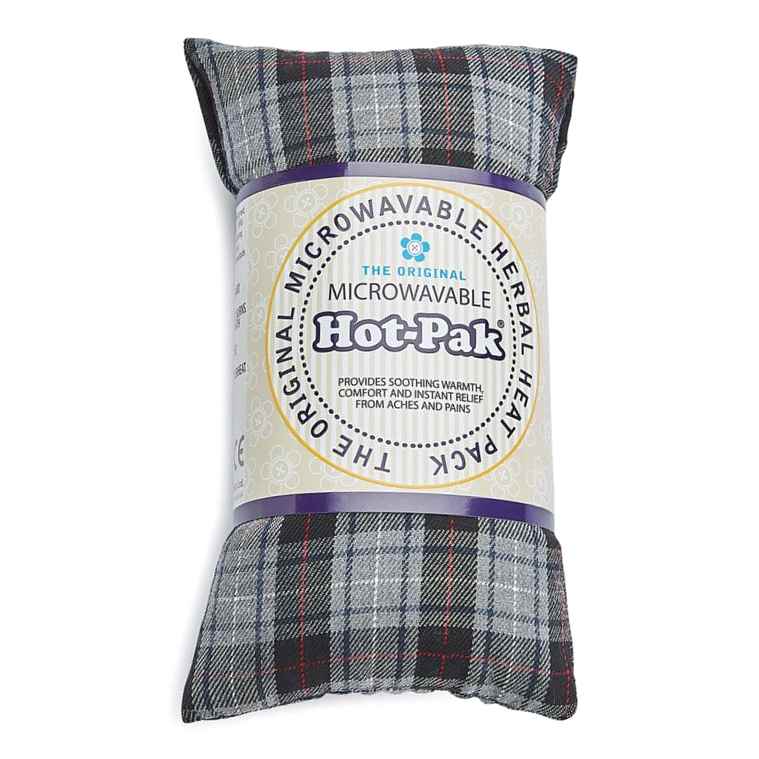 Warmies Microwaveable Hot-Pak Black & Blue Tartan