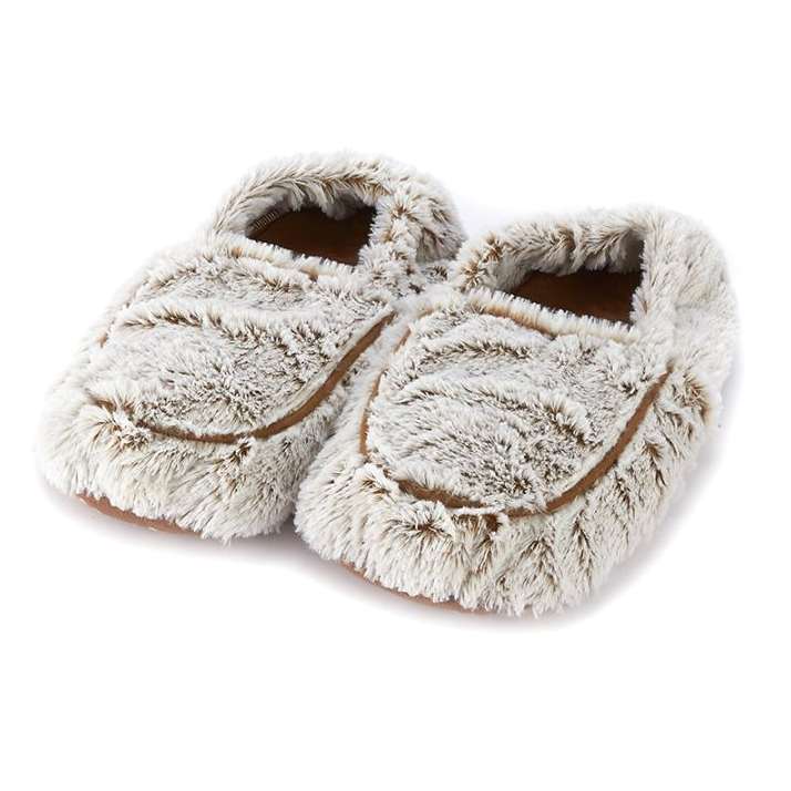 Warmies Microwaveable Slippers Beige