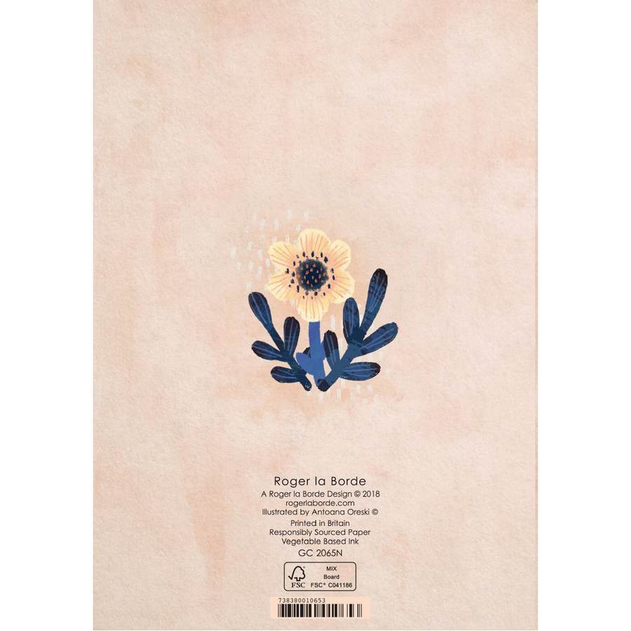Welcome Little One New Baby Greetings Card GC2065N back