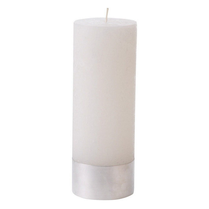 White Rustica Pillar Candle 7x19cm 700287 front