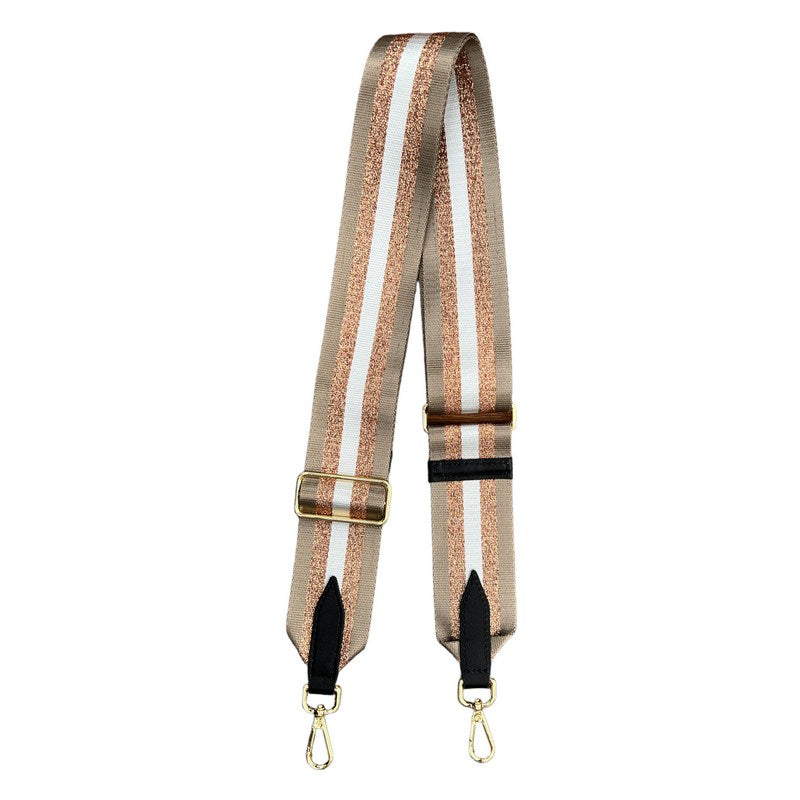 Wide Bag Strap Gold Stripes main