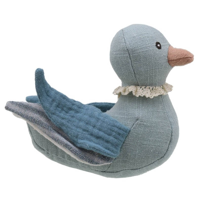 Wilberry Pets In Basket: Duck Blue