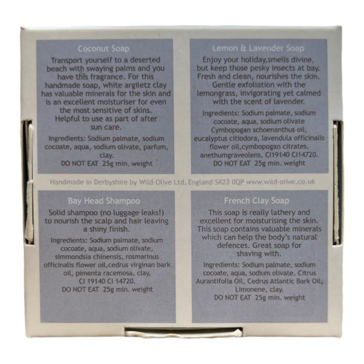 Wild-Olive Travel Handmade Soap Collection TRAVELCOLL back