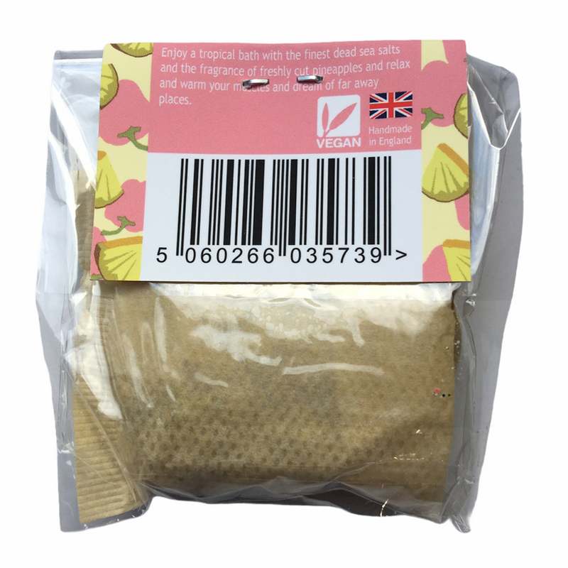 Wild Olive Bath Tea Bag Pink Pepper & Pineapple Tea back