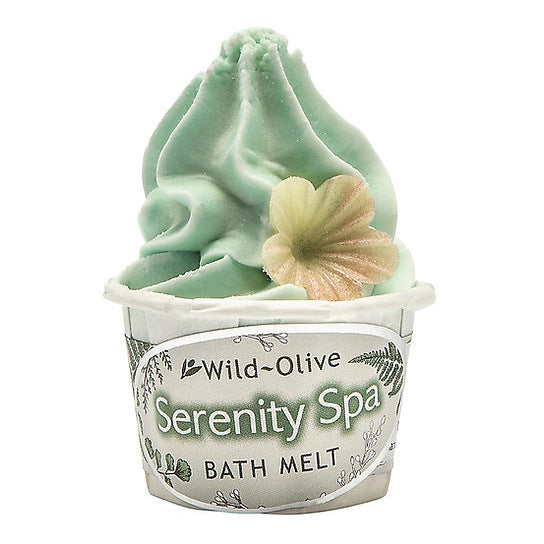 Wild Olive Souffle Bath Melt Serenity Spa front