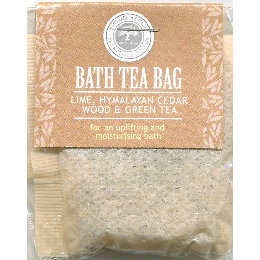 Wild Olive Lime Himalayan Cedar Wood & Green Tea Bath Teabag