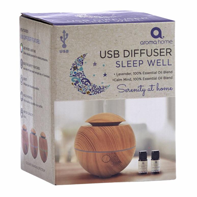 Wooden USB Diffuser Gift Set box