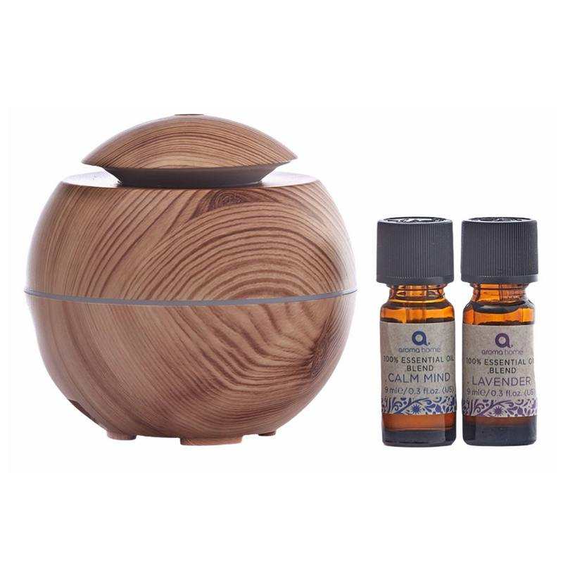 Wooden USB Diffuser Gift Set contents