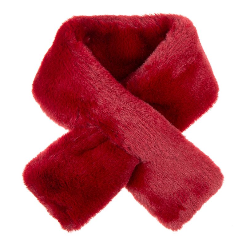 Alex Max Collo Faux Fur Neckwarmer Burgundy AMY-CO2600 main