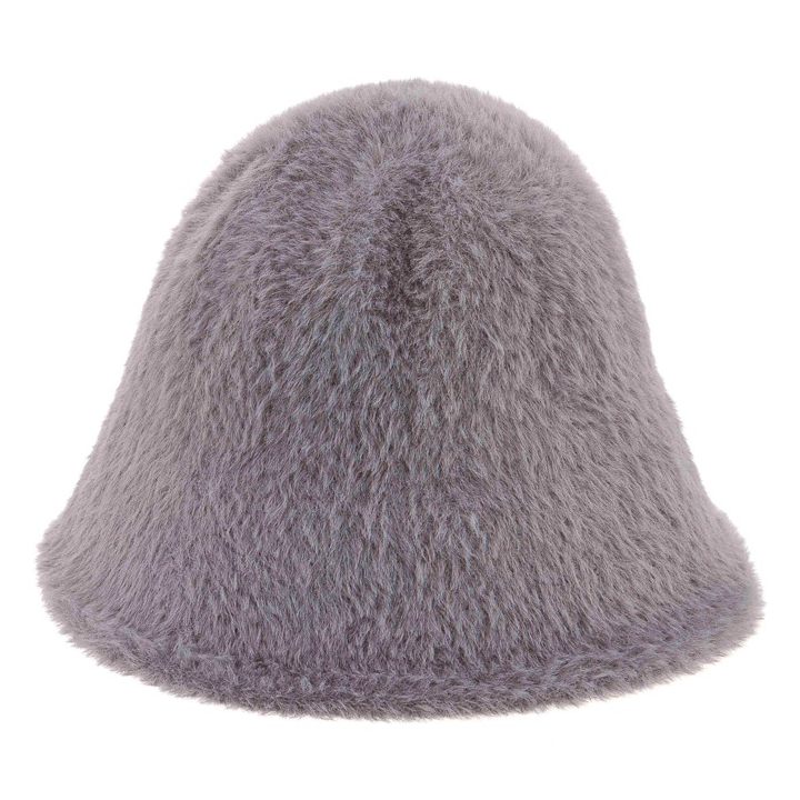 Alex Max Faux Fur Bucket Hat in Grey