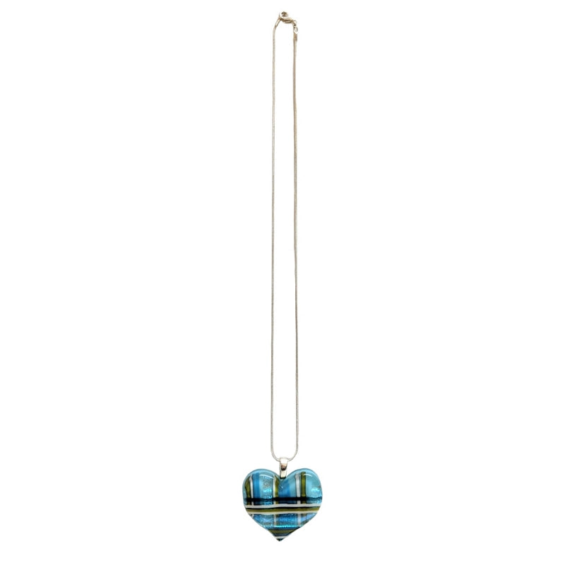 Alicia MacInnes Skye Tartan Heart Pendant Necklace on chain