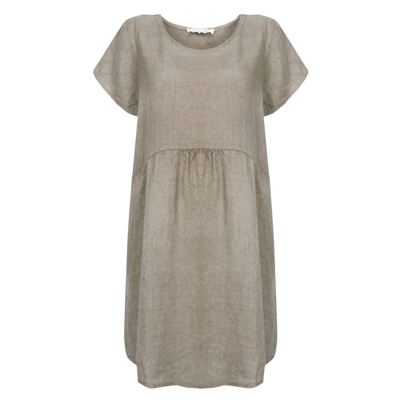 Amazing Woman Clothing Lexia Round Neck Dress Fango front