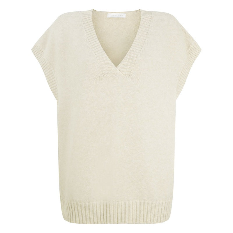 Amazing Woman Clothing Pirie Easy Fit V-Neck Tank Ivory front