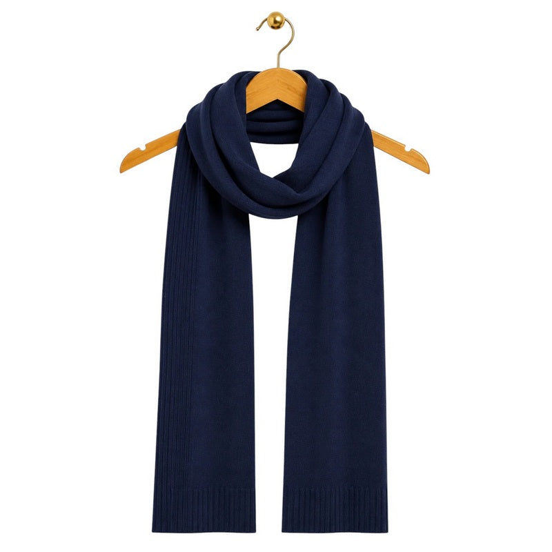 Amazing Woman Clothing Rio Ribbed Edged Scarf French Navy