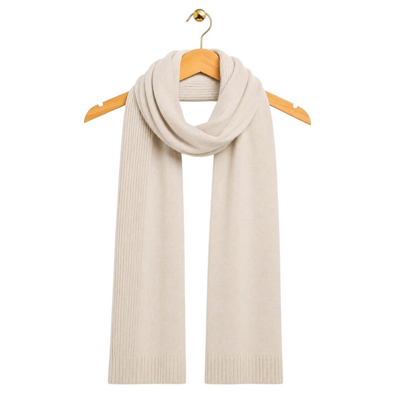 Amazing Woman Clothing Rio Ribbed Edged Scarf Ivory