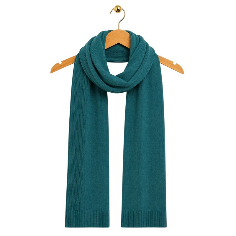 Amazing Woman Clothing Rio Ribbed Edged Scarf Petrol