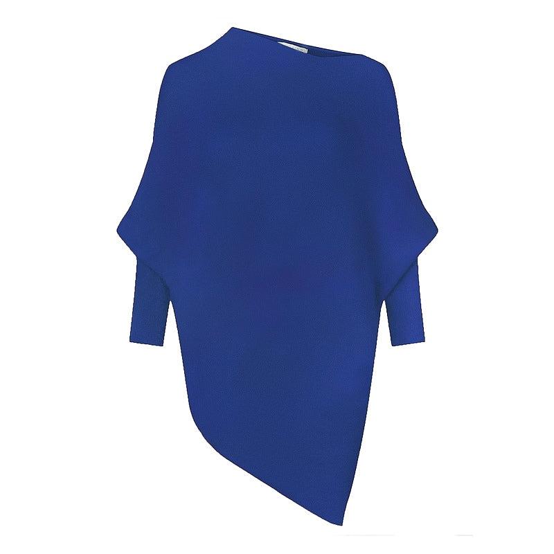 Amazing Woman Emilie Asymmetric Jumper China Blue front