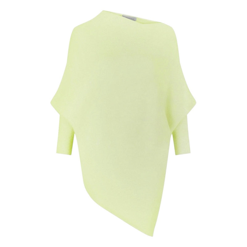 Amazing Woman Emilie Asymmetric Jumper Leek front