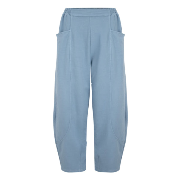 Amazing Woman Gina Jersey Bubble Trousers Denim Blue front