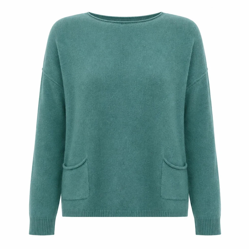 Amazing Woman Jodie Jumper Petrol front