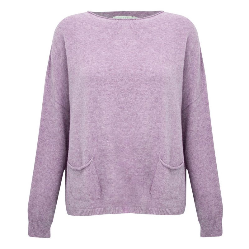 Amazing Woman Jodie Round Neck Jumper in Lilac front