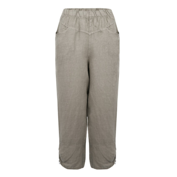 Amazing Woman Orla Linen Trouser Fango Brown front