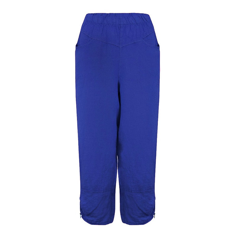 Amazing Woman Orla Linen Trousers Royal Blue front