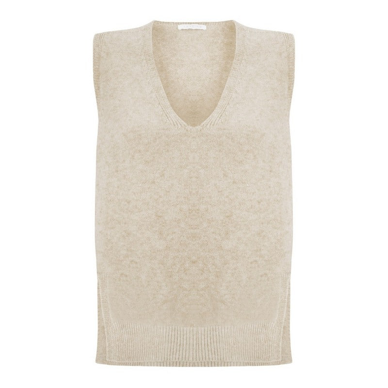 Amazing Woman Pixie V-Neck Knitted Tank Ivory main