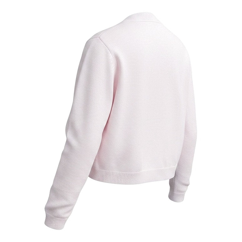Amazing Woman Pook Crop Boxy Cardigan Pale Pink side
