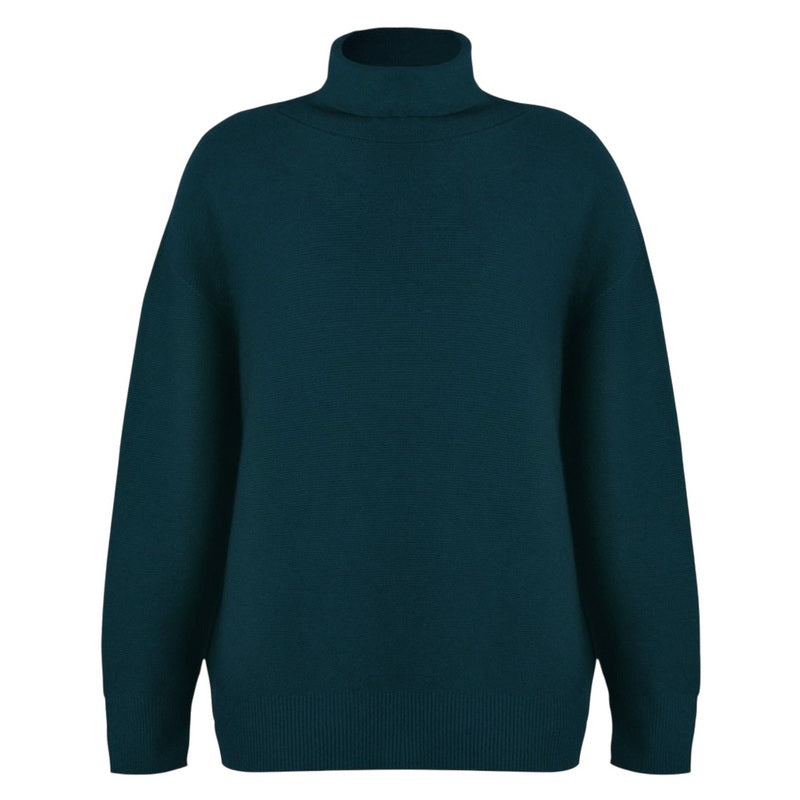 Amazing Woman Zoie Classic Polo Neck Jumper Laguna front